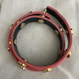 Tory Burch Leather Wrap Bracelet